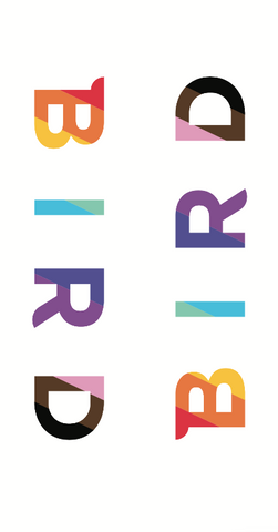 TS00095 (Bird B1 Pride Neck Sticker 5.75 in x 11.5 in)
